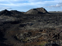 View of the Leirhnjukur Krafla lava field