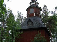 An old, wooden church; Seurasaari Open Air Museum