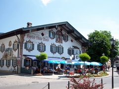 It was a spectacular, summer day when we visited Oberammergau, which made our visit even more pleasant