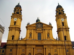 St Kajetan (Theatinerkirche) Church is a fine example of Italian Baroque architecture; Munich
