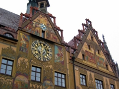 View of an astronomical clock dating from 1520; Ulm