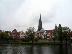 View of Ulm as seen from the Danube River