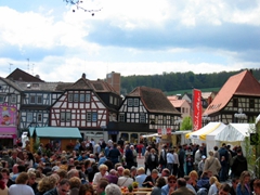 A large crowd gathers for Erbach's spring festival