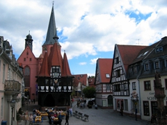 The town of Michelstadt is one of Germany's prettiest. It is a well preserved, medieval old town with a charming town square