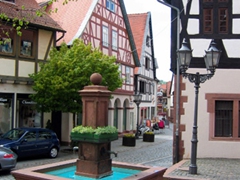 We wandered around Michelstadt's charming downtown and enjoyed the historic buildings