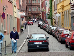 Finding street parking in downtown Heidelberg requires a lot of luck, skill and patience!