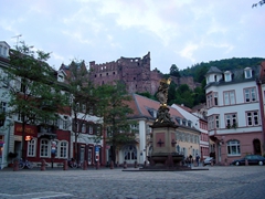 An evening view of pretty Heidelberg