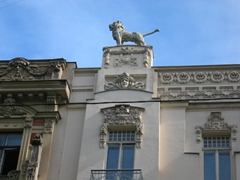 The main street for Riga’s Art Nouveau district is Elizabetes, which intersects Brivibas Boulevard