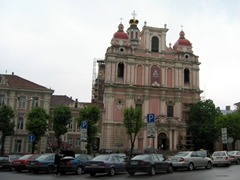 The beautiful Church of St Casimir; Vilnius