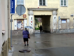 Locals prepared for the dreary weather in Vilnius