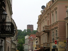 View of Gediminas Tower from Vilnius Old town