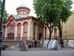 Orthodox church on Castle Street, Vilnius